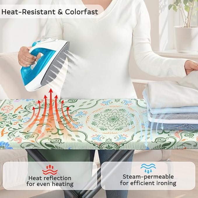 FIOBEE Ironing Board Cover and Pad Extra Thick Iron Board Pad