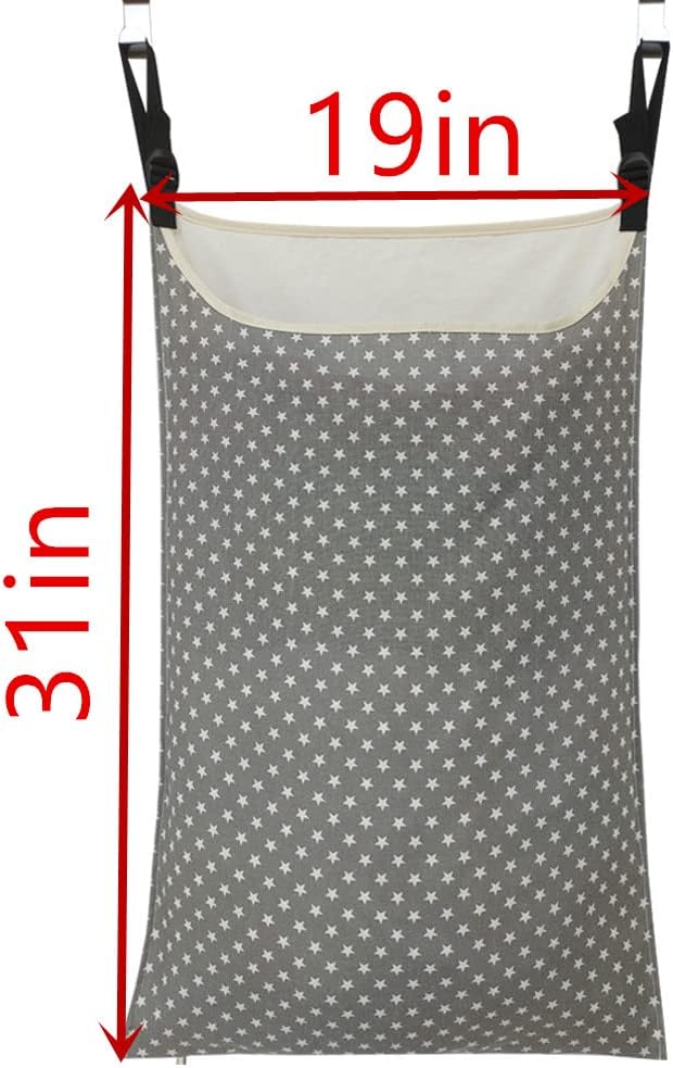 Adjustable Space Saving Door Hanging Laundry Hamper Bag Dorm Laundry Bag
