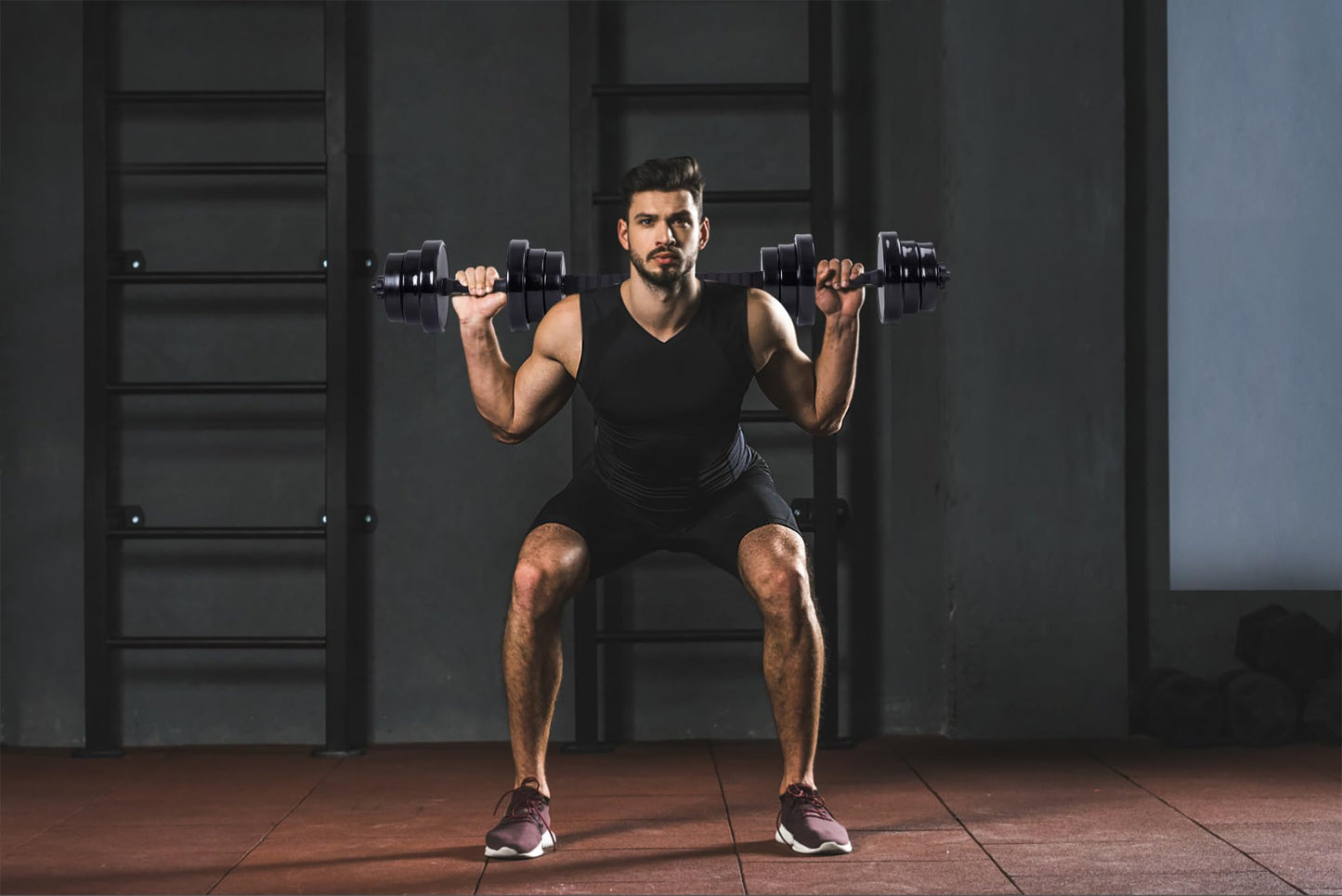 Nice C Weights, Dumbbell Set, Kettlebells, Adjustable Dumbbells, Barbell Weight Set, 20-40-50-70LB 3-in-1 set, Non-Slip, All-purpose