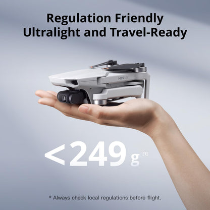 DJI Mini 4K, Drone with Camera 4K Professional, Under 249 g, 3-Axis Gimbal Stabilization, 10km Video Transmission, Auto Return, Wind Resistance, 31-Min Max Flight Time, Intelligent Flight