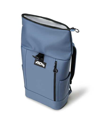 AO Coolers Nomad Backpack Cooler, Waterproof Roll-Top, Insulated, Ocean Blue, 12-Can