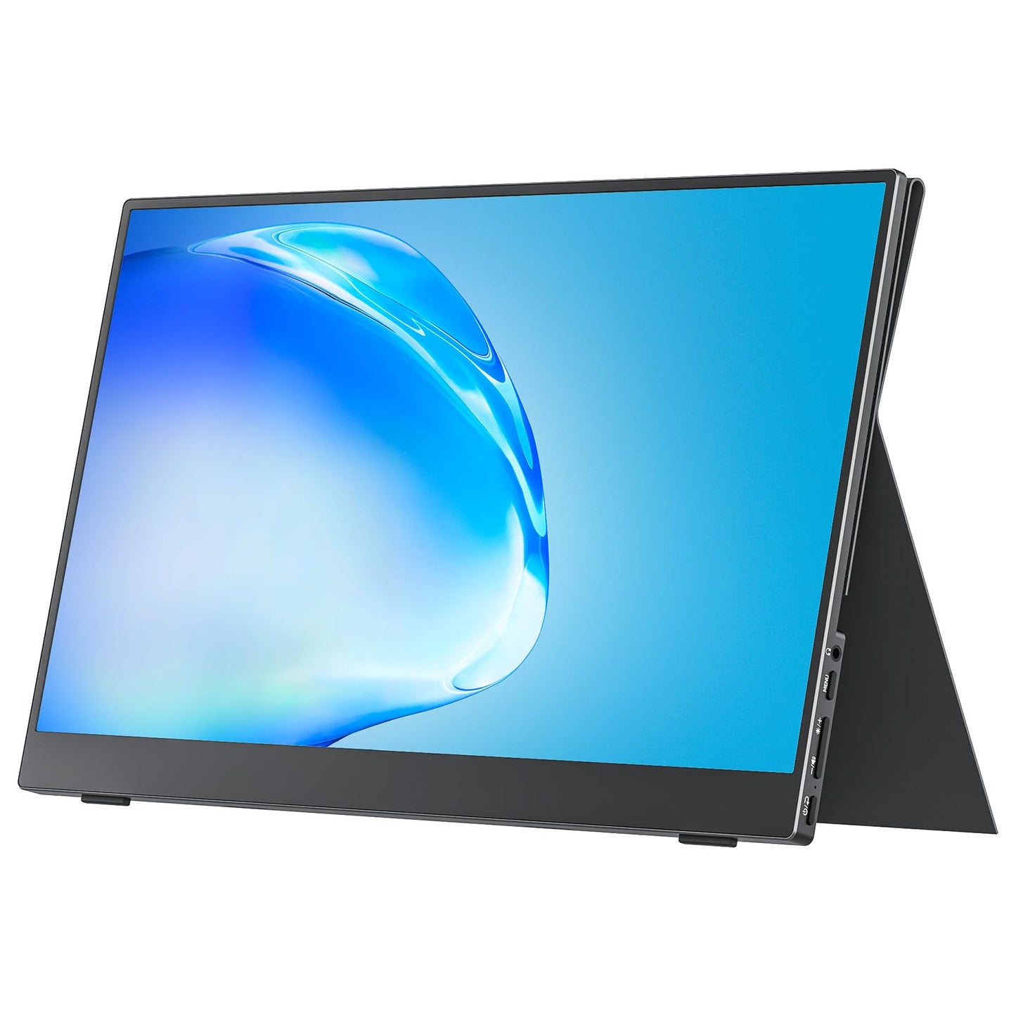 cocopar Portable Monitor 15.6 Inch 1080P Travel Monitor with Speaker HDMI USB-C External Display for Laptop MacBook Surface PC Xbox PS4/5, VESA Mountable, with Cover Stand