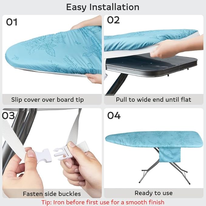 FIOBEE Ironing Board Cover and Pad Extra Thick Iron Board Pad