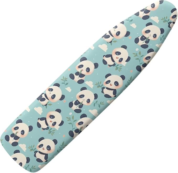 Panda Ironing Board Cover Fits Standard Size Elasticized Edges Home Decorations