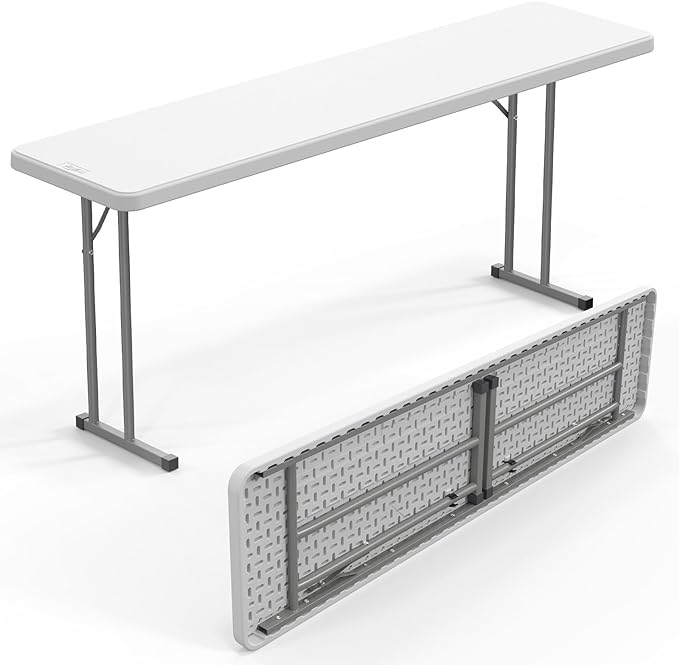 VINGLI 6 FT Narrow Folding Table, Home Work