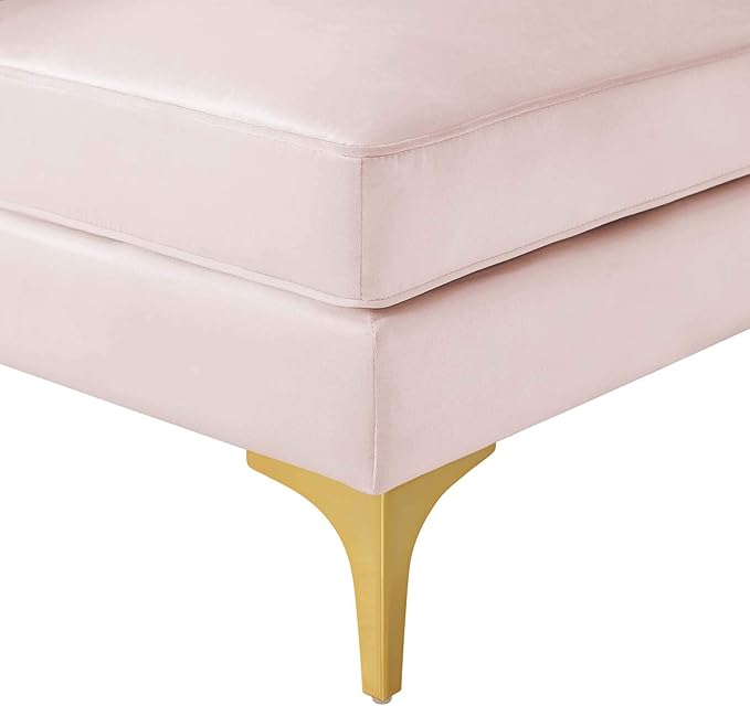 Modway EEI-4346-PNK Triumph Channel Tufted Performance Velvet Loveseat