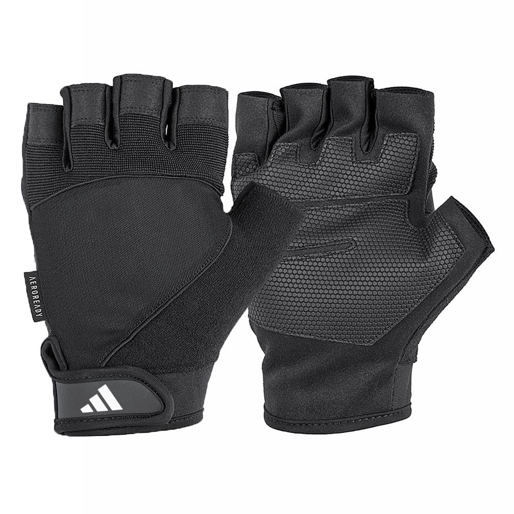adidas Aeroready Performance Weightlifting Gloves, Fingerless Workout Gloves
