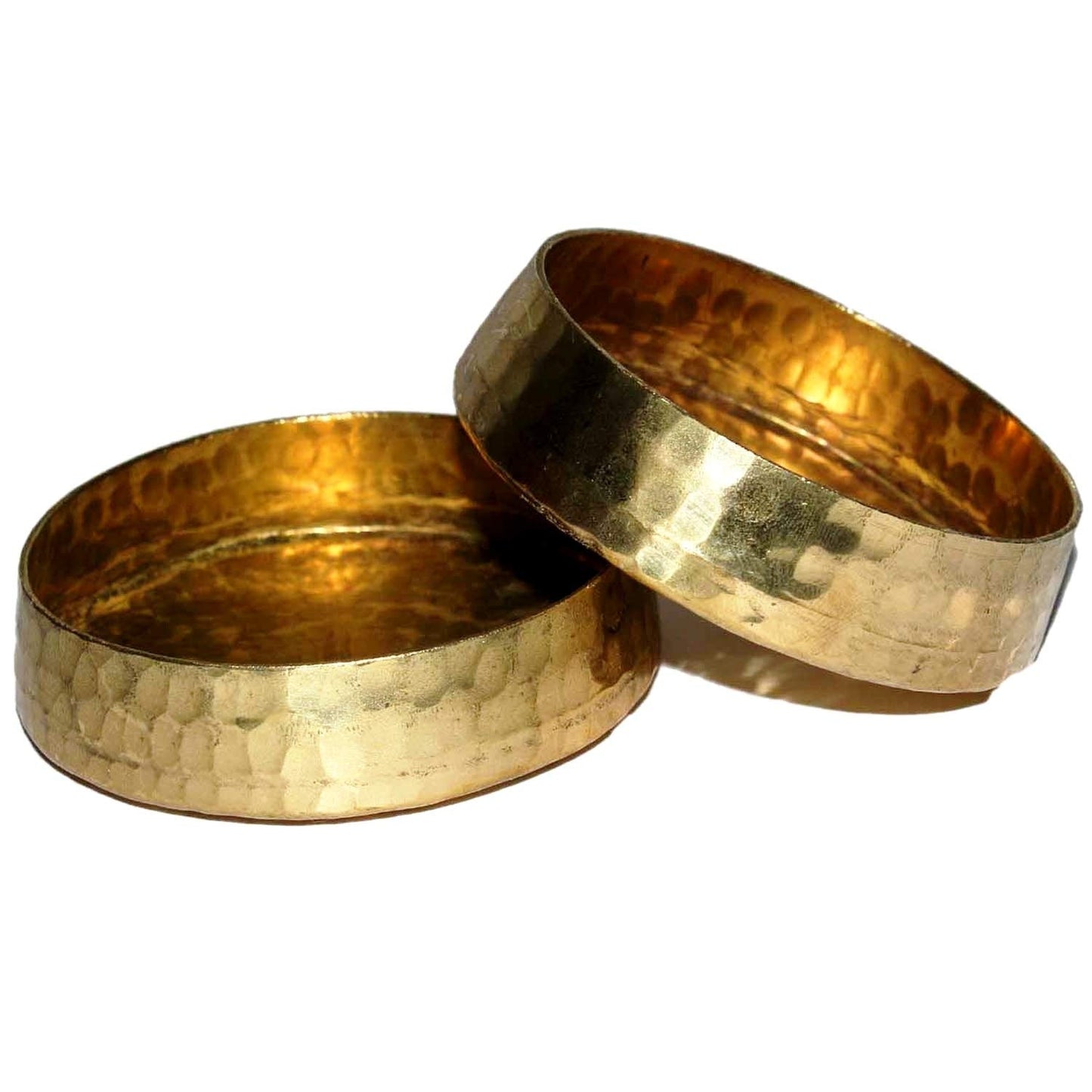 Daddy Shoppe Hand Made Pure Brass Tealight Candle Holder Set of 2 Votive Holders