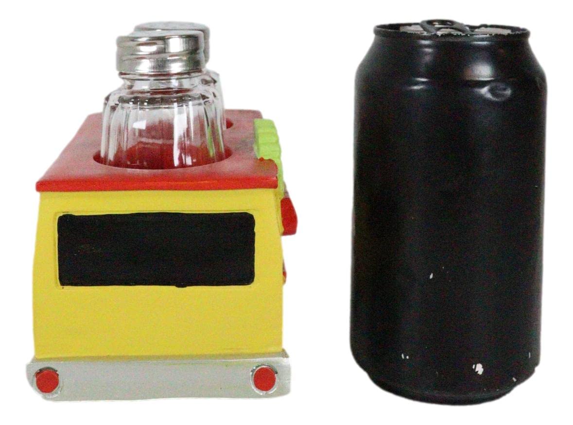 Ebros Gift Cinco De Mayo Fiesta Party Taste Of Mexico Tex-Mex Taco Food Truck Hot And Fresh Salt And Pepper Shakers Set Holder Figurine 6.25"Long Tacos Kitchen Dining Bar Countertop Table Accent