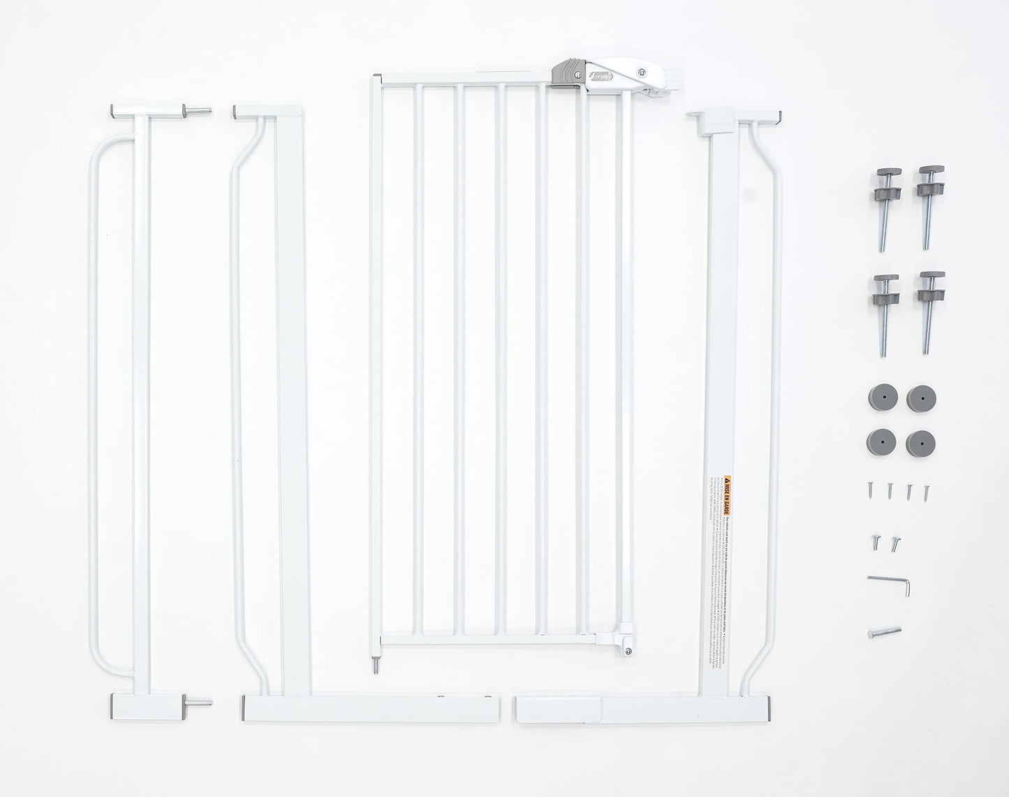 Regalo Easy Step Walk Thru Baby Safety Gate Pressure Mount with Included Extension Kit (104 cm)
