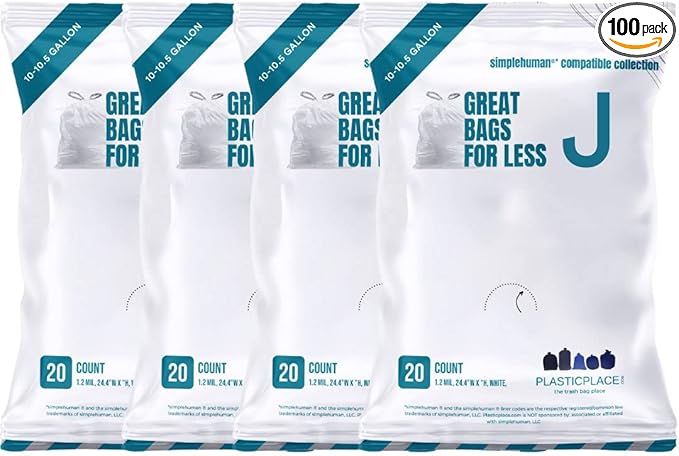 Plasticplace Custom Fit Trash Bags, Compatible