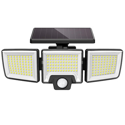 CLAONER Solar Lights Outdoor, Upgraded 216 LED Motion Sensor Security Light with 360° Wide Lighting Angle, Easy to Install, IP65 Waterproof Durable Solar Powered Flood Lights for Outside