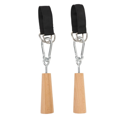 RiToEasysports Wooden Pull Up Grips,Hand Grips Strength Trainer Exerciser Pull Up Fitness Accessories for Bouldering,Kettlebells,Workout