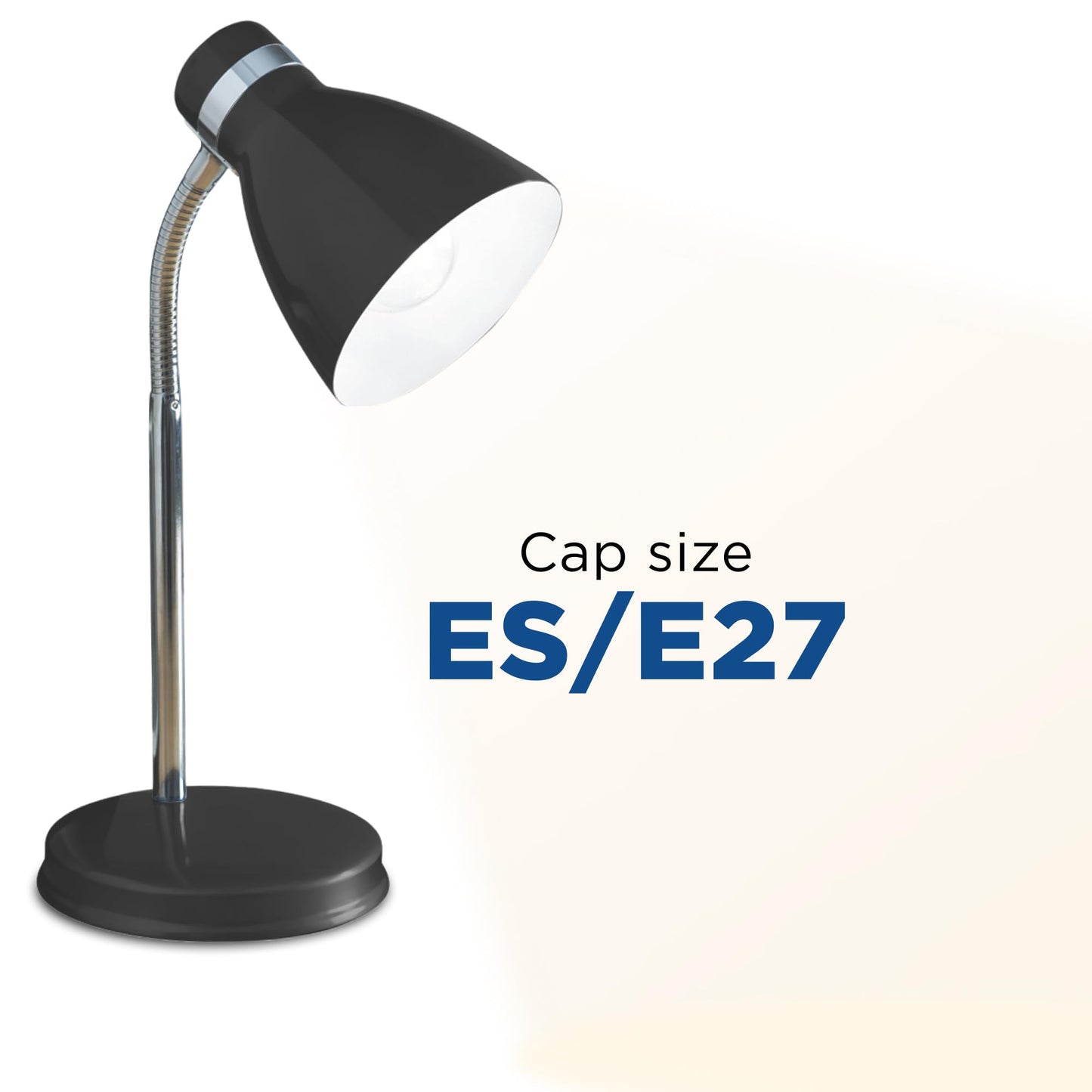 Status Madrid Desk Lamp | Flexible Desk Light | Black Desk Lamp | Study, Office, Bedroom | SDL2011ESBLK16