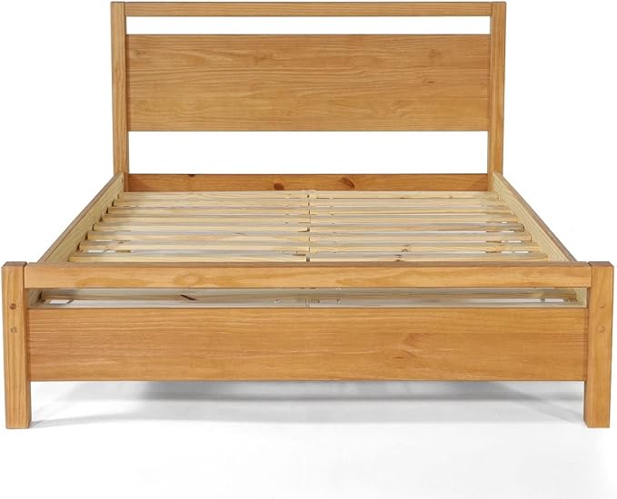 Grain Wood Furniture Loft Queen Size Solid Wood Bed
