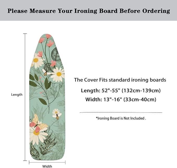 Daisy & Bee Ironing Board Cover and Pad Standard Ironing Board Cover