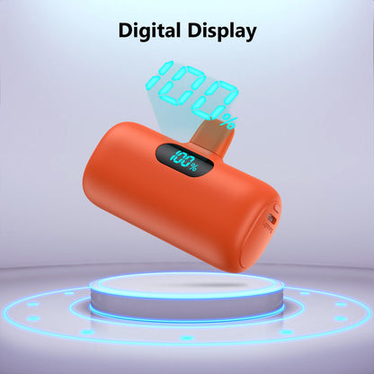 Small Portable Charger for iPhone,Upgraded 5000mAh PD Fast Charging Power Bank,Mini Battery Pack Backup Charger Compatible with iPhone 14/14 Pro Max/13/13 Pro/12 Pro/11/XS/XR/X/8/7/6 etc-Black