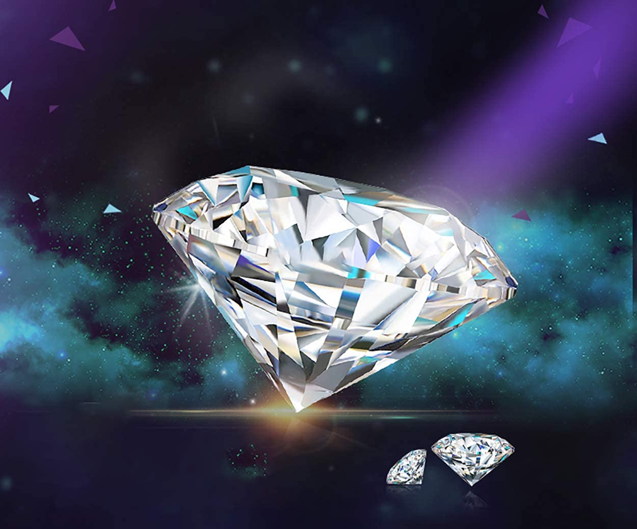 Large Crystal Diamond Paperweight with Stand Jewels Wedding Decorations Centerpieces Home Decor 3.93 inch (Clear 100mm)