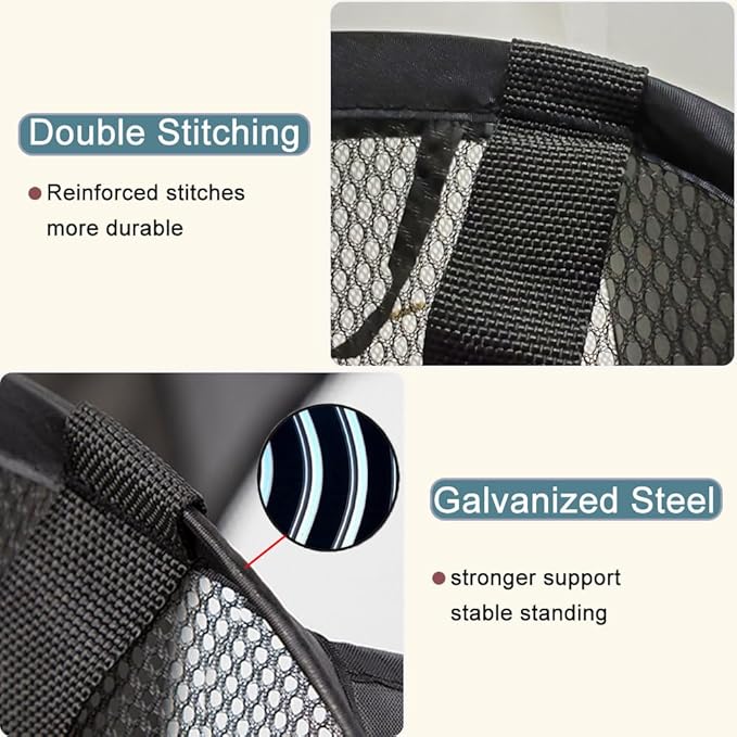 2 Pack Mesh Pop Up Laundry Hamper Collapsible Laundry Basket