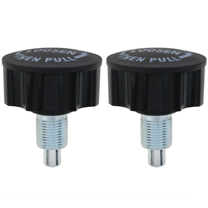 AYLIFU M18 Pop Pull Pin Knob Adjustment Fitness Pop Pull Pin Knob for Fitness Equipment Bicycle Equipment Black 2PCS