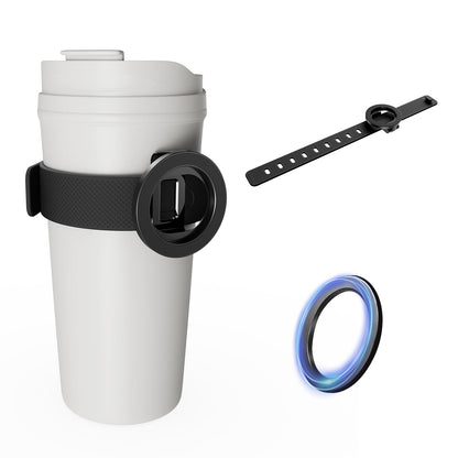Blissfuhue Water Bottle Magnetic Phone Holder-Upgraded Extra Long Strap,Super Strong Magnet,Adjustable Angle & Strap,Fit Stanley Cup/Owala/YETI,Ideal for Gym/Outdoor/Yoga As Water Bottle Phone Holder