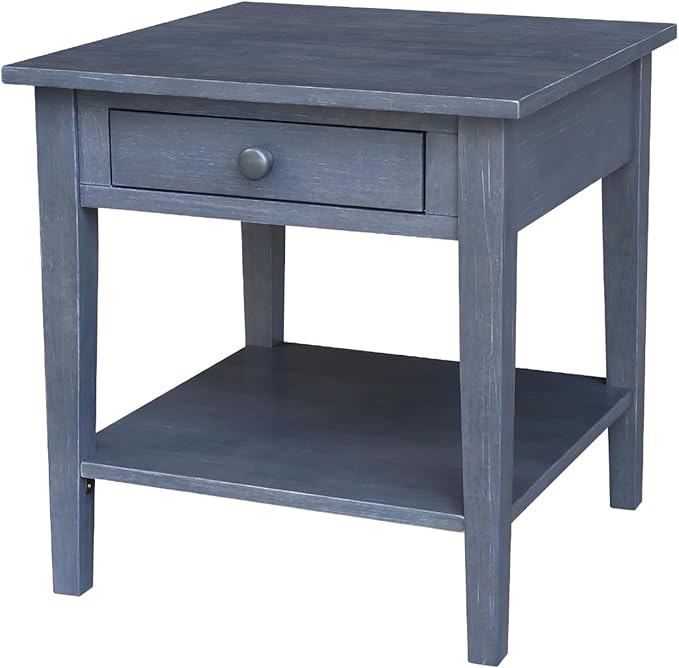 IC INTERNATIONAL CONCEPTS Spencer Gray Wood End Table