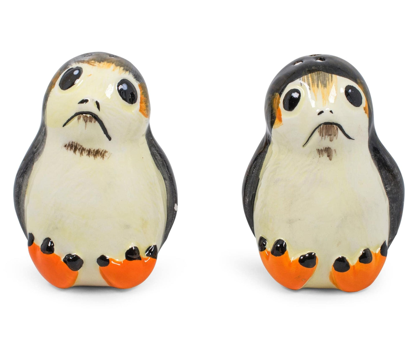 Star Wars Porgs Salt & Pepper Shaker Set | Official Star Wars Collectible Kitchenware | Ceramic Shakers Feature 2 Adorable Porgs