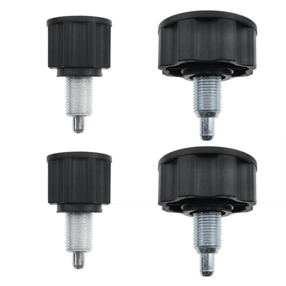 sunnates 4PCS General M16 Pop Pull Pin Knob Pop Pull-up Spring Adjustment Knob Exercise Bike Replacement Spring Knob Fitness Equipment Pop Screw Height Adjust Locking Knob