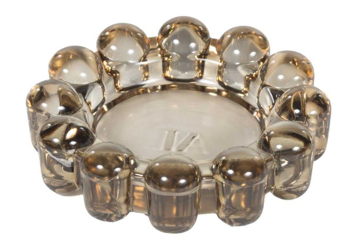 Original Bubble Candle Dish Small by Alice Lane – Smoky Glass Decorative Candle Holder for Home Decor, Small Candles & Diffusers