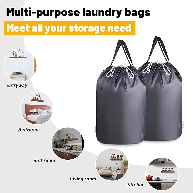 MCleanPin 140L Washable Laundry Bags