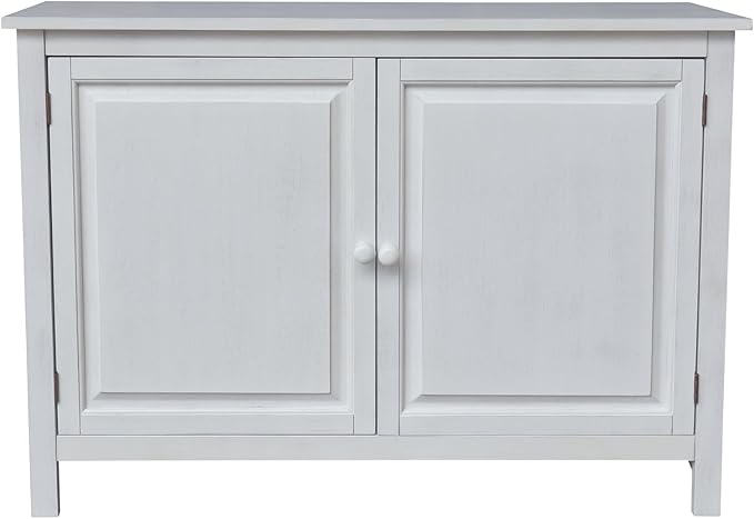 International Concepts 34" High Solid Wood Hall Storage Cabinet Cupboard