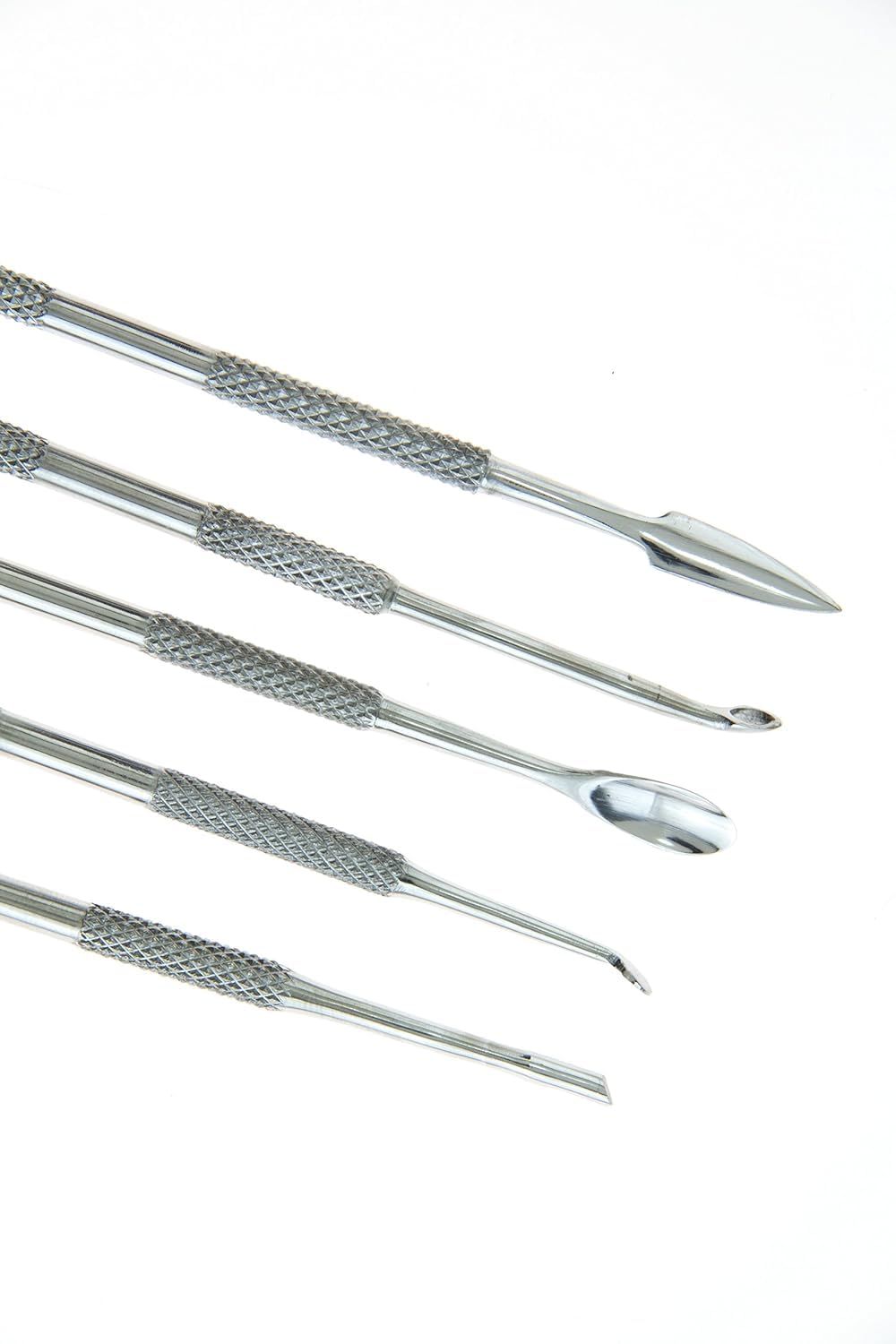 SE 12-Piece Stainless Steel Wax Carvers Set, Wax & Clay Sculpting Tools, Double Ended Carving Kit for Modeling, Sculpting and Shaping, Silver - DD312