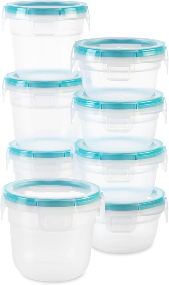 Snapware Plastic Total Solution 16-Pc Food Storage Containers Set, 2-Cup &