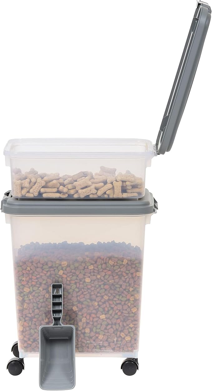 Amazon Basics 3-Piece Airtight Pet Food Storage Container Combo