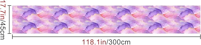 HOMETITUTE Pastel Watercolor Wallpaper Peel and Stick Purple Pink Gradient