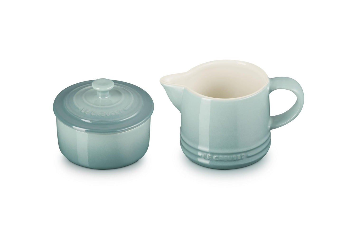 Le Creuset Stoneware Signature Cream & Sugar Set, Sea Salt