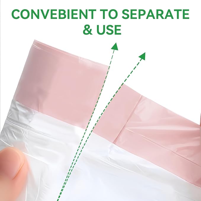 8 Gallon Trash Bags Drawstring, 8 gal Garbage Bags, 55x65cm Size