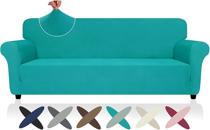 ZNSAYOTX Oversized Super Stretch Couch Cover, New Striped Sofa Covers