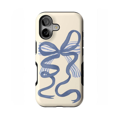 Casely iPhone 17 Case | Blue Stripes | Sunday Best | Compatible with MagSafe | Bold Protective Design
