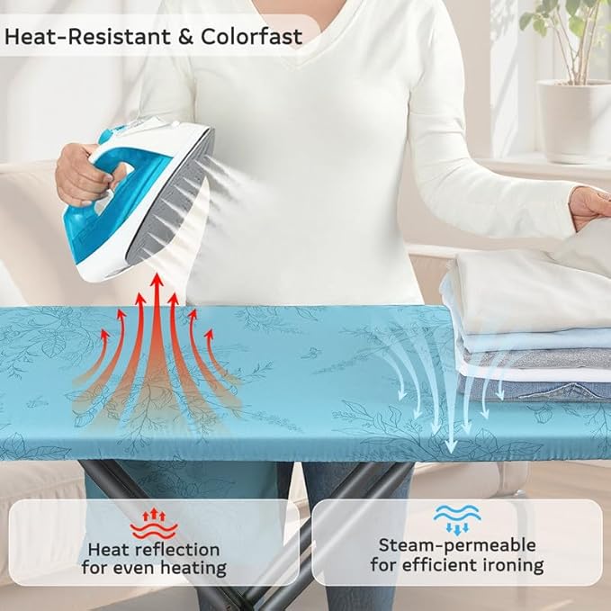 FIOBEE Ironing Board Cover and Pad Extra Thick Iron Board Pad