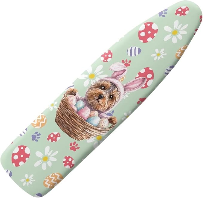 Easter Egg Dog Ironing Board Cover Large Christmas Pattern Extra Wide Table Top