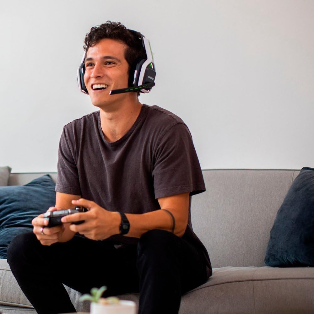 ASTRO A20 Wireless Headset Gen 2 for Xbox Series X, S, One, & PC - White / Green (Renewed)