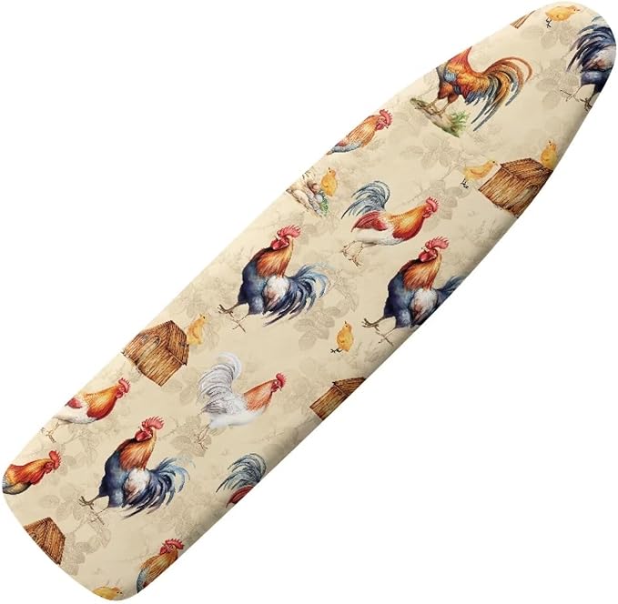 Rooster Ironing Board Cover Durable Thick Table Top Ironing Board Cover