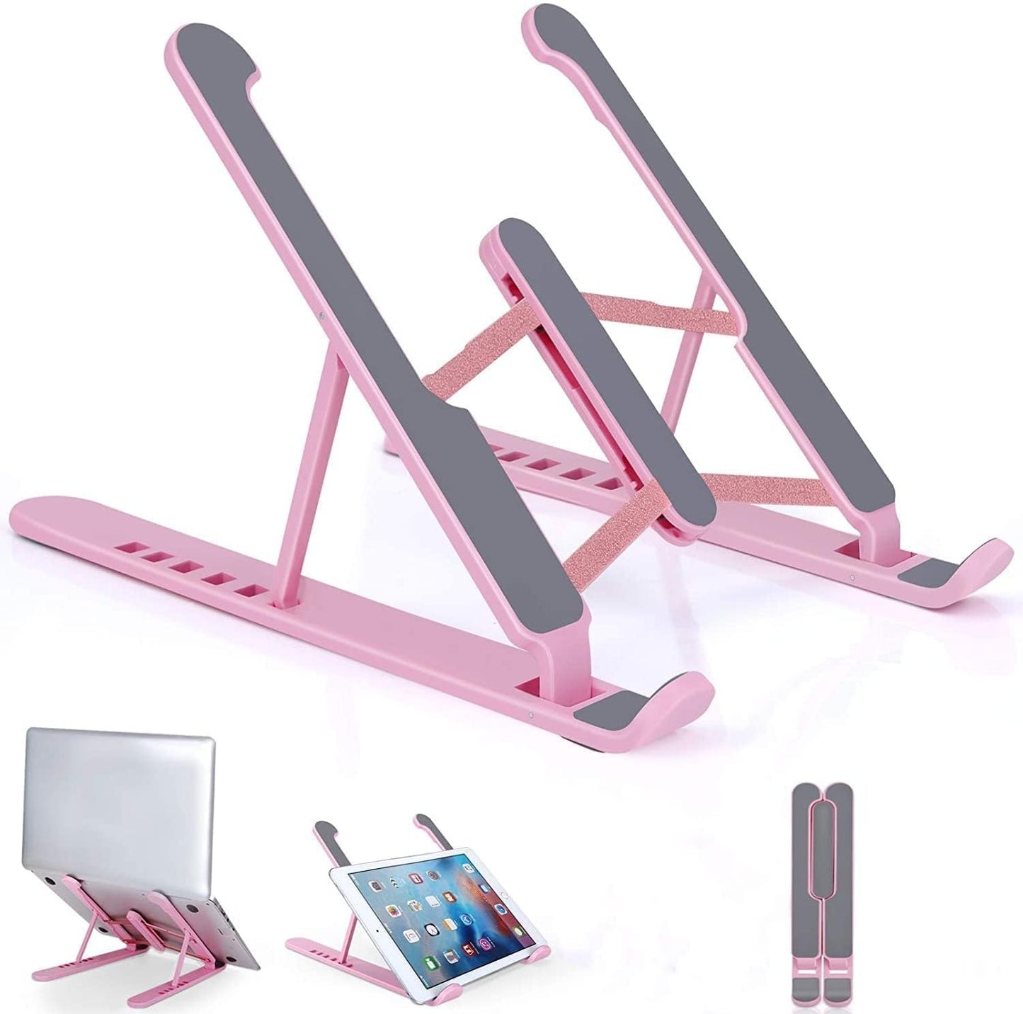 pidien Portable Laptop Stand, Adjustable Laptop Holder Riser Computer Stand for Desk Notebook Stand Mount