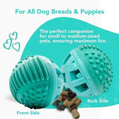 ReThink Pet Treat Dispenser Ball Toy, Beef Flavored Interactive Dispensing, Floatable Dog Toys with Treats