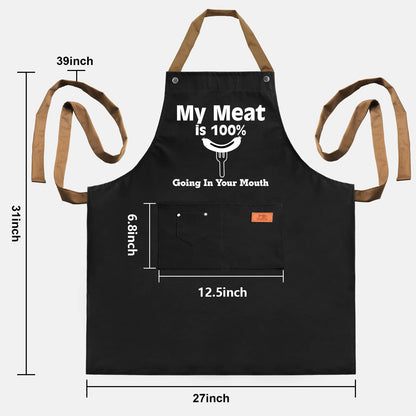 HBESTIE Gifts for Boyfriend, Husband Gifts from Wife, Christmas, Birthday Gifts for Men, Naughty Gifts for Him, Anniversary Mens Funny Gifts Gag Gifts - Kitchen Chef Apron w Pockets
