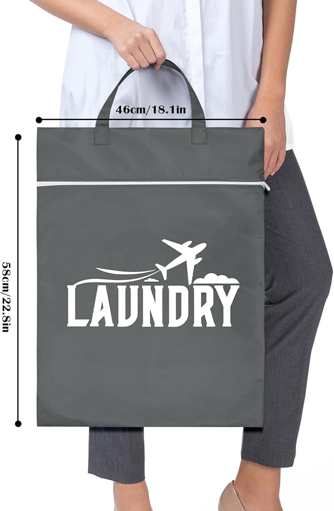 2 Pcs Large Travel Laundry Bags