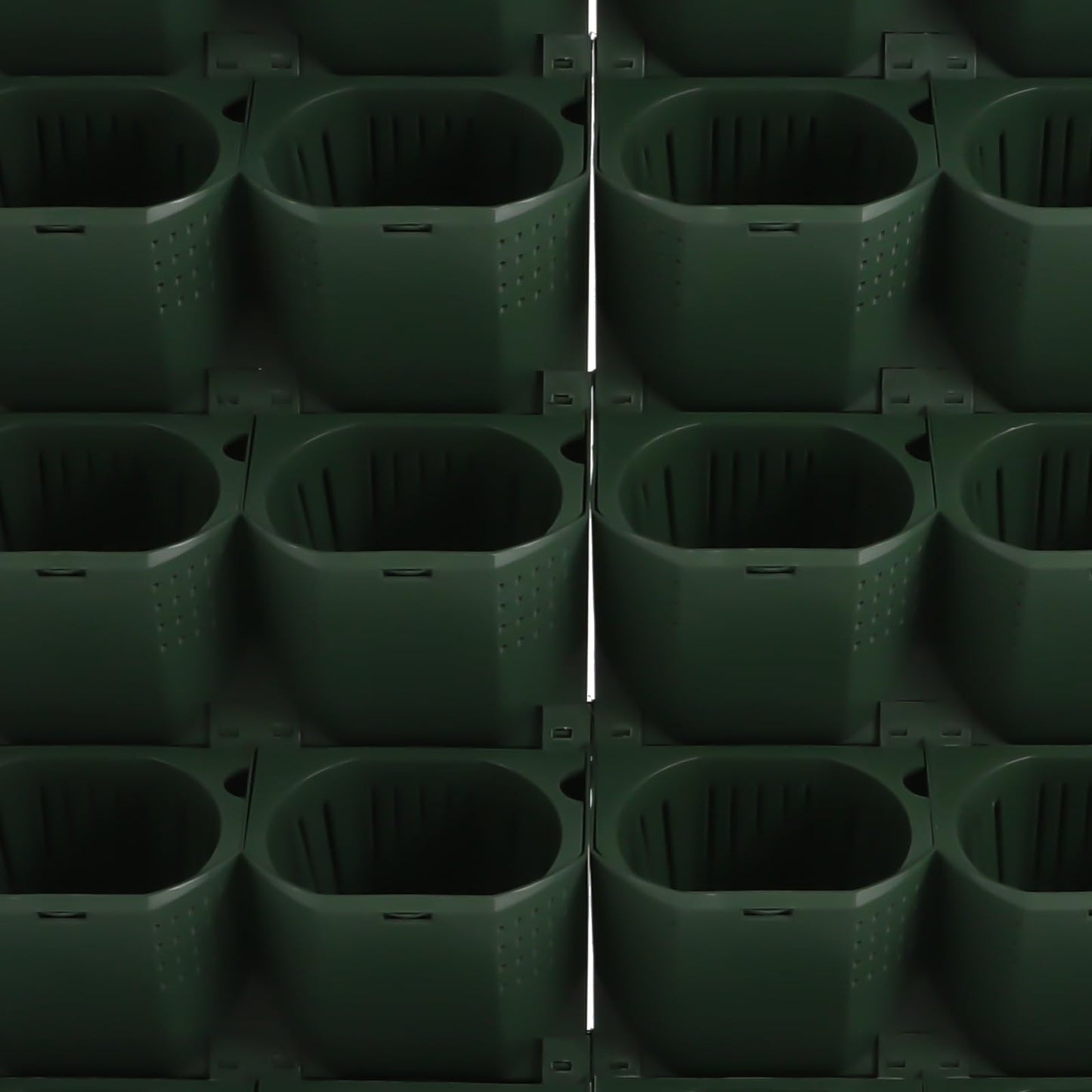 BRICZUNA Self Watering Planter Wall Mounted with Timer, 36 Pots Stackable Vertical Garden Planters,Wall Plant Flower Pot Holder,for Herbs Vegetables,Flowers