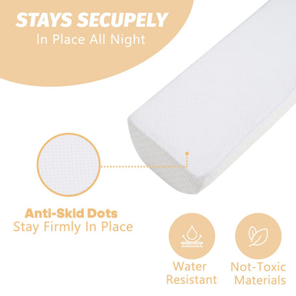 YIHATA 2in1 Toddler Bed Guard, Bed Rail for Toddlers, Bed Barrier Long Foam Detachable Foldable Model, Bed Bumper for Toddlers Baby Elderly, Travel Safety Easy to Carry Suitable for All Beds