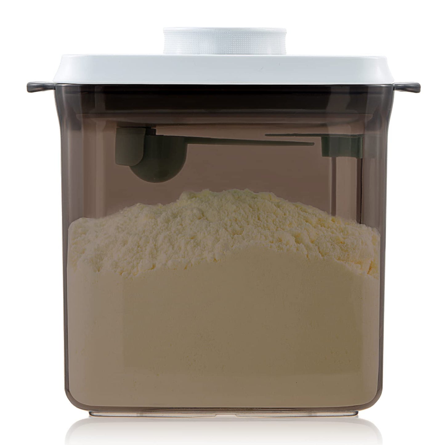 Tourdeus 1700ml Airtight Formula Container Pop Up Milk Powder Container Formula Dispenser, 21OZ, 1.32LB, 600g, Brown